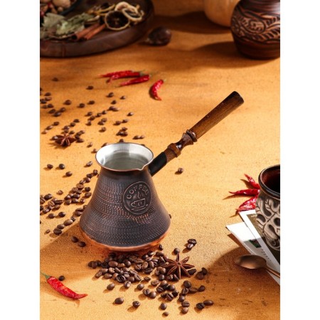Turk for coffee "Armenian jezva", 600 ml, copper-4