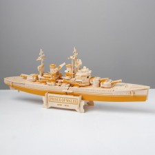 3D model of wooden miracle-brown “battleship“ Prince of Wales ”