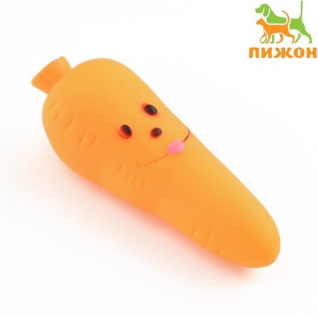 Brying toy "carrots" for dogs, 12 cm, orange