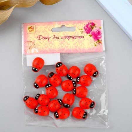 Decor for creativity wood "ladybugs" (set of 18 pcs) 1.9x1.4 cm-4