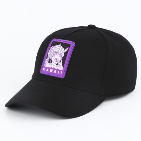 Women's cap Kawaii, Black color, rr 56-1