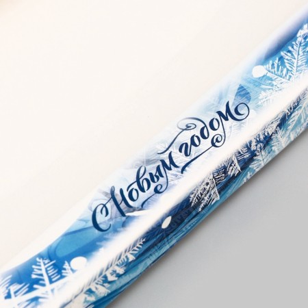 Gift box for tiles of chocolate with the Winter Blizzard window, 17.1 x 8 x 1.4 cm-2