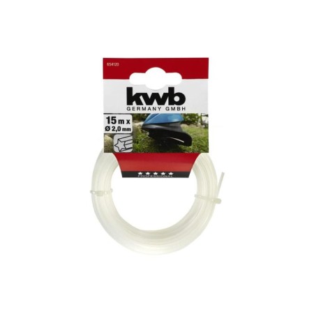 Fishing line for trimmer KWB, D = 2 mm, 15 m, nylon, profile "Star"