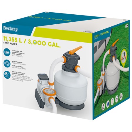 Filter pump for pools Sand, 220-240V, 11355 l/hour, 58486 Bestway-3