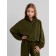 Толстовка для девочки MINAKU: Fleece Soft, цвет хаки, рост 164 см