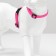 Kit for cats, width 1 cm, Osh 16.5-27 cm, fire 21-35 cm, leash 120 cm, pink