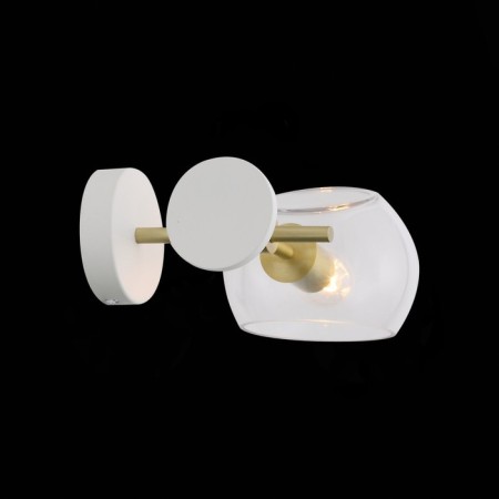 Sconces st. SL434.201.01. Calmare. 1x40 W, E14, 32.2x15 cm, brass color-6