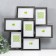 Photo frame plastic in 7 photos "Kruzo", col. Silver metal