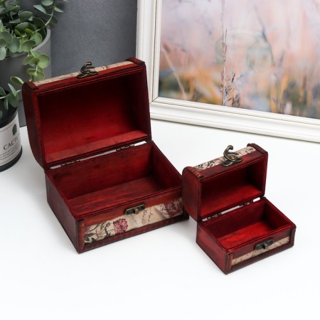 Casket "Flower panel" (set 2 pcs), 10.5 × 10.5 × 15.2 cm-1