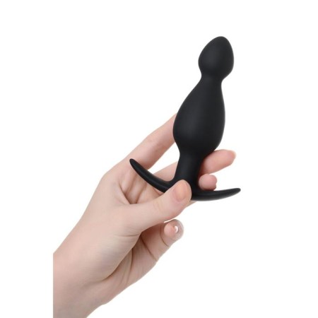 Anal plug Toyfa A-Toys, silicone, black color, 11.5 cm, d = 3.5 cm-3