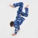 Pajama nursery (shirt, trousers) KAFTAN "Moon" p. 98-104, blue