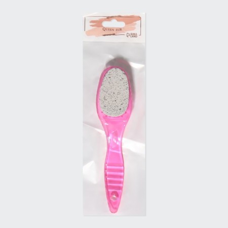 Pumza for a pedicure, with a brush, bilateral, 20 cm, color mix-4