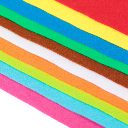 Fetr Color Soft A4 DEVENTE. "Bright colors" 10 colors, 10 sheets, thickness 2 mm-2