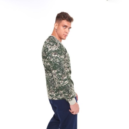 Longslit male with the basis, pixel mix, beige color, size 56-2