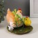 Souvenir polystyrene light “Red -haired chicken with a chicken in the meadow” 14x12.5x11 cm
