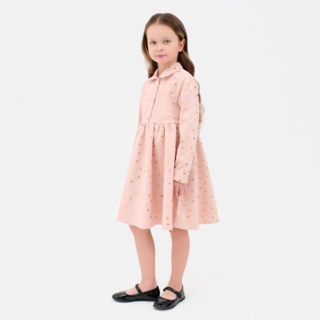 Платье детское KAFTAN "Сердечки", р. 32 (110-116), розовый-5