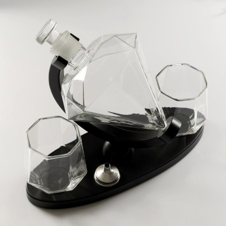 Mini -bar Rubin, on a stand, skeleton - 850 ml, glasses - 300 ml, 28.5 x 11 x 21.5 cm-2