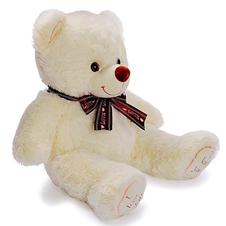 Soft toy "Bear Felix", 70 cm, milk color, mix-1