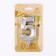 Candle in the Cake "Fine", number "5", silver metallic, 6.5 cm