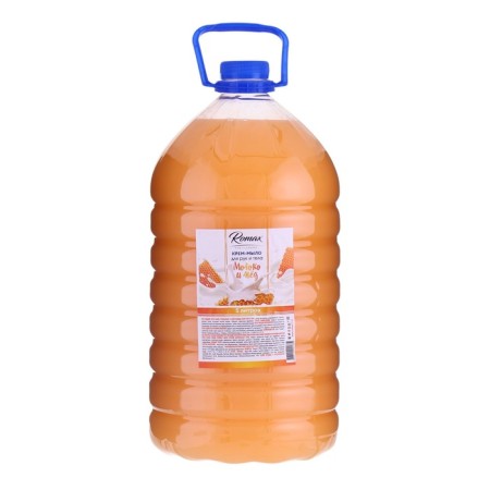 Cream-soiled hands and bodies Romax "Milk and honey", 5 liters