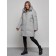 Coat insulated winter female, size 48, color gray