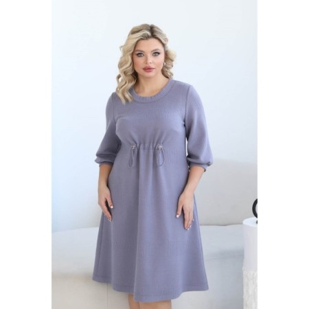 Female dress, size 58, gray color-8