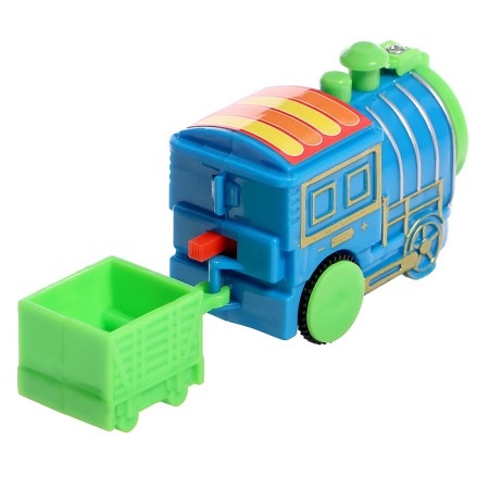 Railway "Funny Journey", 2 steam locomotives, works from batteries-14