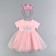 Carnival set "Stylish Princess": Rain, Pink dress with a crown, height 98 cm