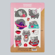 Татуировка на тело «Котята», 14 х 21 см