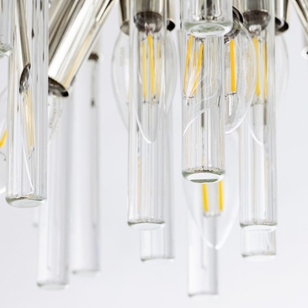 Chandelier on the rod Matilda A1064PL-10CC, E14, 10x40 W, 60x60x68 cm, Chrome-2