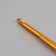 Knitting hook, bilateral, d = 3.5/4.5 mm, 13 cm, gold color