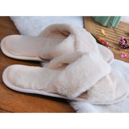 Slippers # 2 women, size 36.5, beige color-2