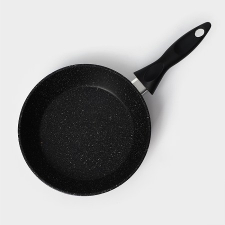 Alena pan, d = 20 cm, plastic handle, anti -stick coating, black color-4