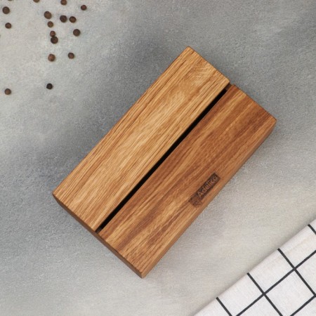 Opener-organized kitchen ADELICA, 2B1, with a department for tea and spices, 21 × 12 × 5.5 cm, oak-5