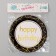 Paper plate "Happy Birthday", in a set of 6 pieces, black color