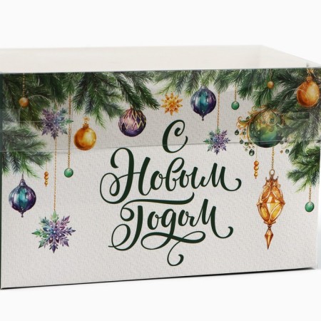 Capcake box "New Year stories", 16 x 8 x 10 cm, New Year-3
