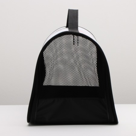 Bag - Frame Animal Carriage, 45 x 25 x 30 cm white with paws-3