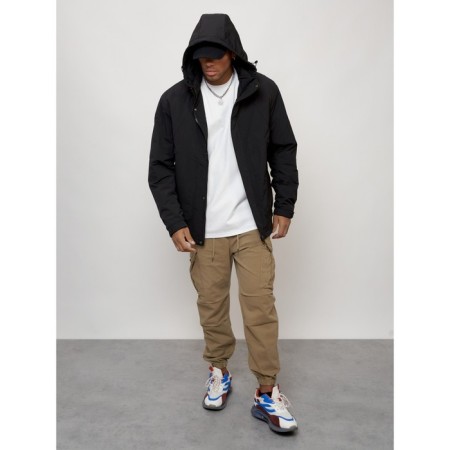 Male spring jacket, size 50, black color-7