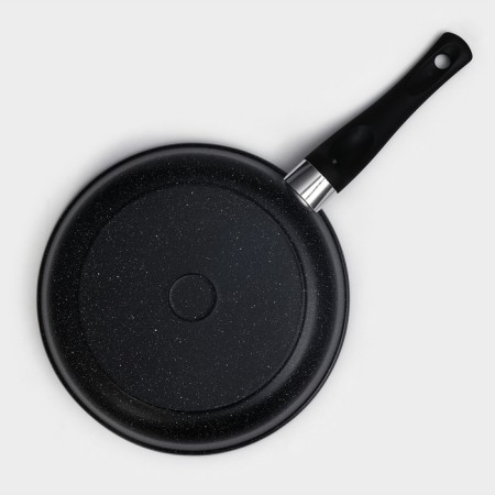 The frying pan “Elite”, d = 24 cm, plastic handle, anti -stick coating, black color-3