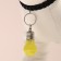 Light beacon on a collar for large and medium dogs, yellow