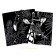 Set of engravings "Mysterious nature", 2 pcs, 19x19 cm, with a metallic effect "Gold"