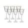 A set of glasses for white wine Parus, 185 ml x 6 pcs.
