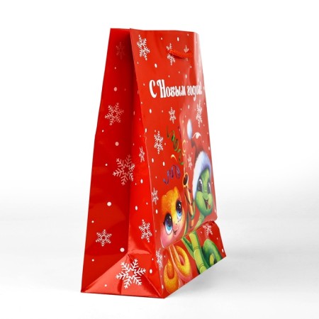 Package New Year's laminated “New Year's snakes”, Ml 21 x 25 x 8 cm-2