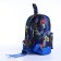 Baby backpack on lightning, external pocket, reflective strip, blue color