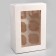 Packaging for 6 cupcakes with a window, white, 25 x 17 x 10 cm