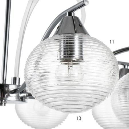 Harmi chandelier 8xe27 40W silver 62x62x41 cm Bayerlux-7