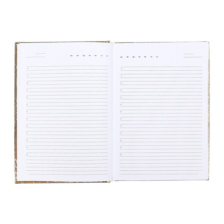 The diary is inatized, Ovan, A5, 136 sheets, Attomex. Arkona, solid cover, boumvinyl with foam, liesse, block 70%, gold-9