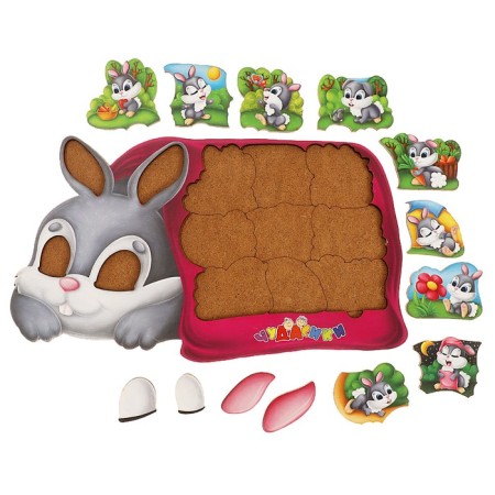Puzzle-headed "Bunny under the covers"-3