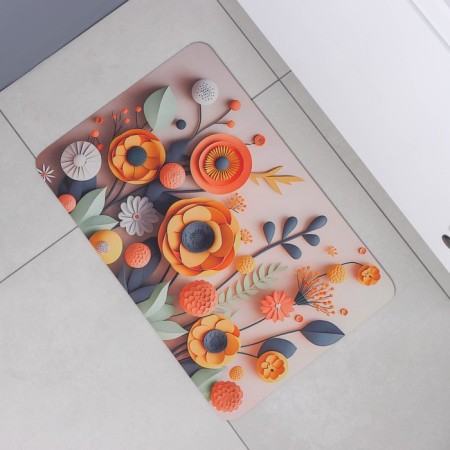 Коврик для дома Доляна Bloom, диатомитовый, 40×60 см-6