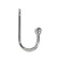 Hook furniture tundra TKD017, two -rod, chrome